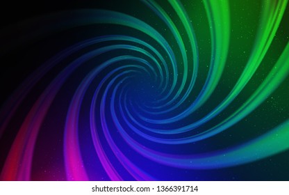 Dark Multicolor vector background with astronomical stars. Modern abstract illustration with Big Dipper stars. Template for cosmic backgrounds.