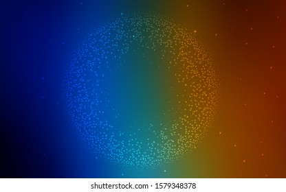 Dark Multicolor vector background with astronomical stars. Shining illustration with sky stars on abstract template. Pattern for astrology websites.