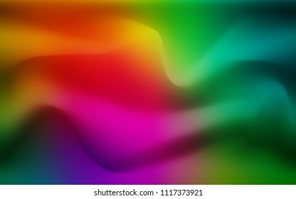 Dark Multicolor vector background with bent lines. Geometric illustration in marble style with gradient.  Marble style for your business design.