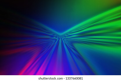 Dark Multicolor vector background with bent lines. Colorful illustration in simple style with gradient. Colorful wave pattern for your design.