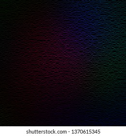 Dark Multicolor vector background with bent lines. Bright illustration with gradient circular arcs. Best design for your ad, poster, banner.