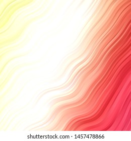 Dark Multicolor vector background with bent lines. Illustration in abstract style with gradient curved.  Pattern for websites, landing pages.