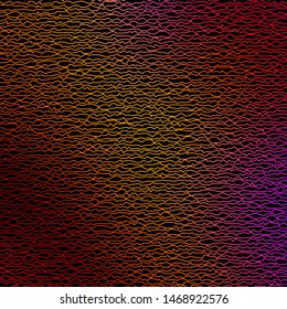Dark Multicolor vector background with bent lines. Bright illustration with gradient circular arcs. Pattern for commercials, ads.