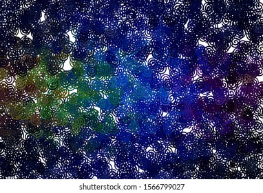 Dark Multicolor vector background with bent lines. Modern gradient abstract illustration with bandy lines. A completely new design for your business.