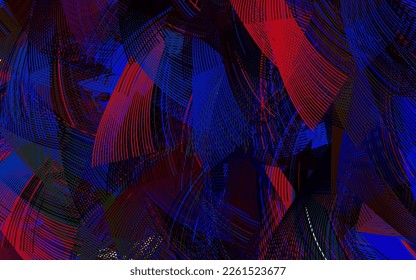 Dark Multicolor vector background with bent lines. Modern gradient abstract illustration with bandy lines. New composition for your brand book.