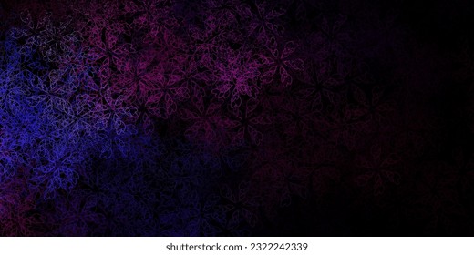 Dark multicolor vector background with bent lines. Abstract gradient illustration with wry lines. Pattern for websites, landing pages.