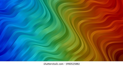 Dark Multicolor vector background with bows. Colorful illustration, which consists of curves. Design for your business promotion.