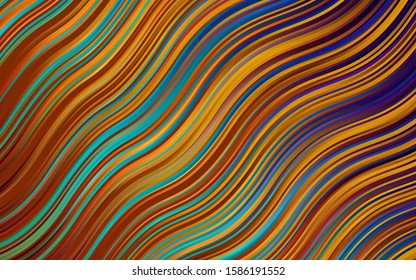 Dark Multicolor vector background with bubble shapes. Colorful illustration in abstract marble style with gradient. Brand-new design for your ads, poster, banner.