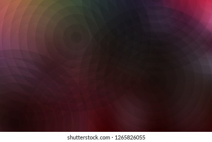 Dark Multicolor vector background with bubbles. Beautiful colored illustration with blurred circles in nature style. Completely new template for your brand book.