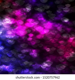 Dark Multicolor vector background with bubbles. Colorful illustration with gradient dots in nature style. Design for posters, banners.