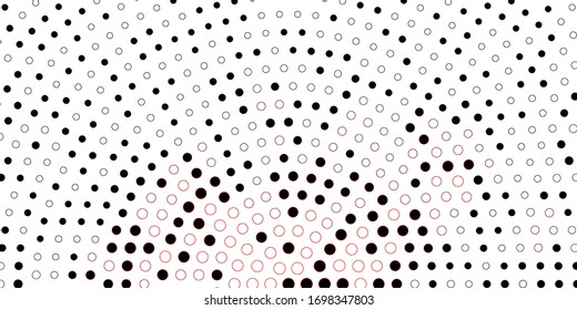 Dark Multicolor vector background with bubbles. Modern abstract illustration with colorful circle shapes. Pattern for websites.