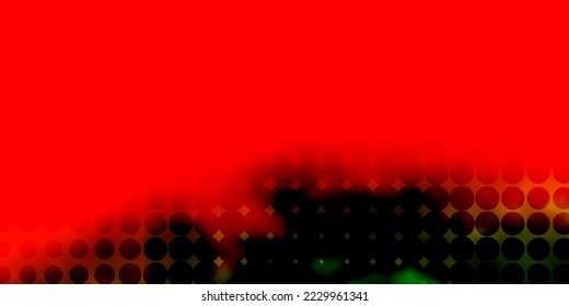 Dark Multicolor vector background with bubbles. Colorful illustration with gradient dots in nature style. Pattern for websites.