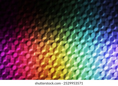 Dark Multicolor vector background with bubbles. Modern abstract illustration with colorful water drops. Design for poster, banner of websites.