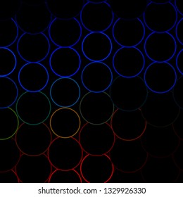 Dark Multicolor vector background with circles. Abstract colorful disks on simple gradient background. Pattern for websites, landing pages.