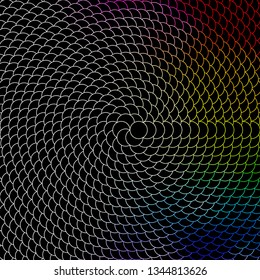 Dark Multicolor vector background with circles. Illustration with set of shining colorful abstract spheres. Pattern for wallpapers, curtains.