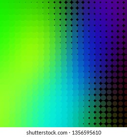 Dark Multicolor vector background with circles. Abstract decorative design in gradient style with bubbles. Pattern for websites, landing pages.