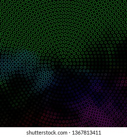 Dark Multicolor vector background with circles. Abstract illustration with colorful spots in nature style. Pattern for websites, landing pages.