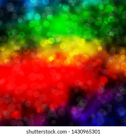 Dark Multicolor vector background with circles. Abstract decorative design in gradient style with bubbles. Design for your commercials.