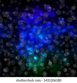 Dark Multicolor vector background with circles. Abstract decorative design in gradient style with bubbles. Pattern for booklets, leaflets.