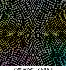 Dark Multicolor vector background with circles. Abstract colorful disks on simple gradient background. Design for your commercials.