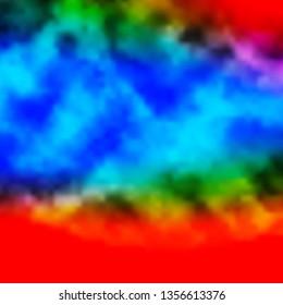 Dark Multicolor vector background with clouds. Illustration in abstract style with gradient clouds. Pattern for your booklets, leaflets.