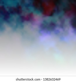 Dark Multicolor vector background with clouds. Abstract colorful clouds on gradient illustration. Pattern for your booklets, leaflets.