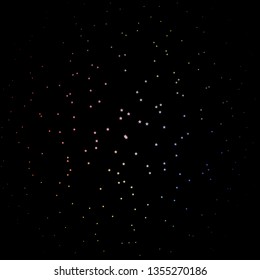 Dark Multicolor vector background with colorful stars. Shining colorful illustration with small and big stars. Pattern for websites, landing pages.