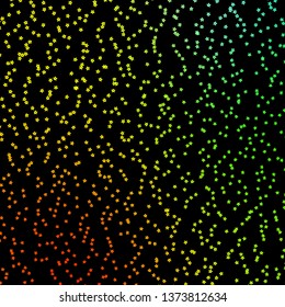 Dark Multicolor vector background with colorful stars. Shining colorful illustration with small and big stars. Design for your business promotion.