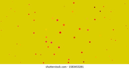 Dark Multicolor vector background with colorful stars. Colorful illustration in abstract style with gradient stars. Pattern for new year ad, booklets.