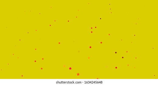 Dark Multicolor vector background with colorful stars. Colorful illustration in abstract style with gradient stars. Pattern for new year ad, booklets.