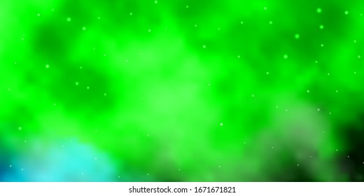 Dark Multicolor vector background with colorful stars. Shining colorful illustration with small and big stars. Pattern for websites, landing pages.