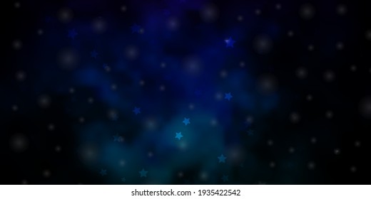 Dark Multicolor vector background with colorful stars. Shining colorful illustration with small and big stars. Pattern for wrapping gifts.