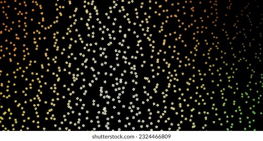 Dark Multicolor vector background with colorful stars. Blur decorative design in simple style with stars. Design for your business promotion.