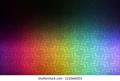Dark Multicolor vector background with curved circles. An elegant bright illustration with gradient. Marble design for your web site.
