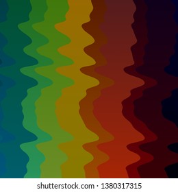 Dark Multicolor vector background with curves. Illustration in halftone style with gradient curves. Best design for your posters, banners.