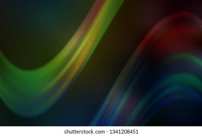 Dark Multicolor vector background with galaxy stars. Blurred decorative design in simple style with galaxy stars. Template for cosmic backgrounds.