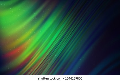 Dark Multicolor vector background with galaxy stars. Modern abstract illustration with Big Dipper stars. Template for cosmic backgrounds.
