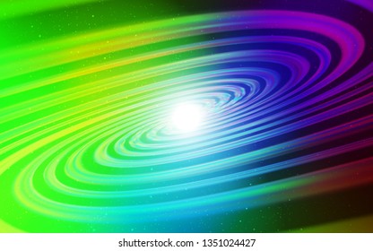 Dark Multicolor vector background with galaxy stars. Shining colored illustration with bright astronomical stars. Smart design for your business advert.