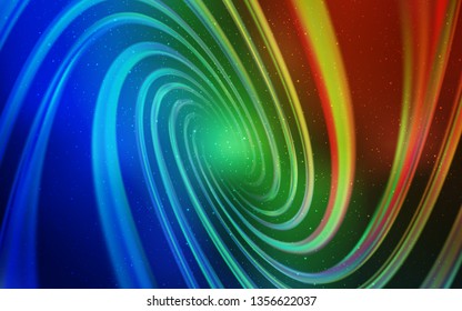 Dark Multicolor vector background with galaxy stars. Blurred decorative design in simple style with galaxy stars. Pattern for astrology websites.