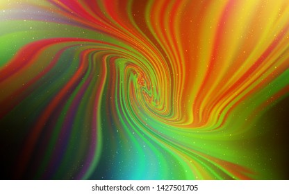 Dark Multicolor vector background with galaxy stars. Space stars on blurred abstract background with gradient. Pattern for astrology websites.