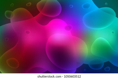 Dark Multicolor vector background with lava shapes. Geometric illustration in memphis style with gradient.  A new texture for your  ad, booklets, leaflets.