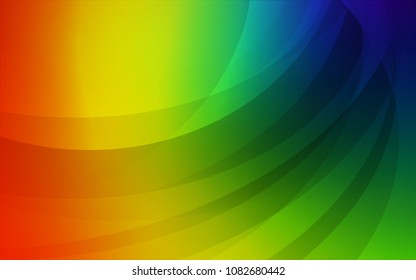 Dark Multicolor vector background with lava shapes. Colorful abstract illustration with gradient lines. New composition for your brand book.