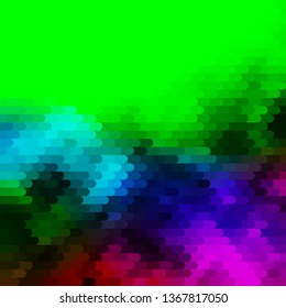 Dark Multicolor vector background with lines. Gradient illustration with straight lines in abstract style. Template for your UI design.