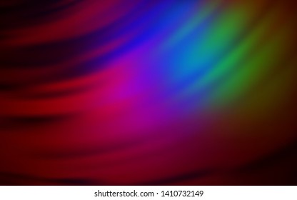 Dark Multicolor vector background with lines. Creative illustration in halftone style with gradient. Pattern for your business design.