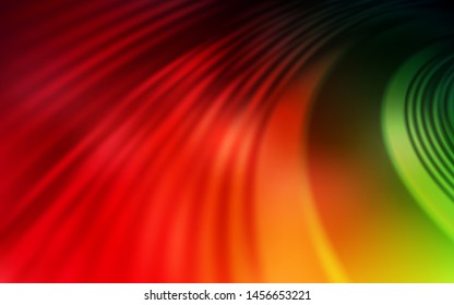 Dark Multicolor vector background with lines. Shining colorful illustration in simple style. A completely new design for your business.