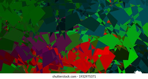 Dark multicolor vector background with random forms. Colorful illustration with simple gradient shapes. Simple illustration for your web site.