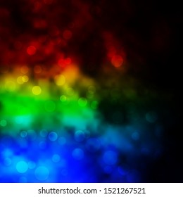 Dark Multicolor vector background with spots. Illustration with set of shining colorful abstract spheres. Pattern for websites.