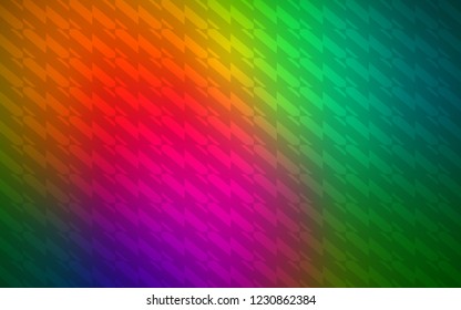 Dark Multicolor vector background with straight lines. Colorful shining illustration with lines on abstract template. Pattern for ads, posters, banners.