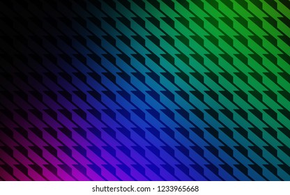 Dark Multicolor vector background with straight lines. Lines on blurred abstract background with gradient. Template for your beautiful backgrounds.