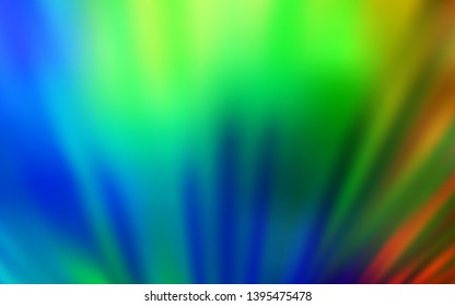 Dark Multicolor vector background with straight lines. Lines on blurred abstract background with gradient. Pattern for ads, posters, banners.